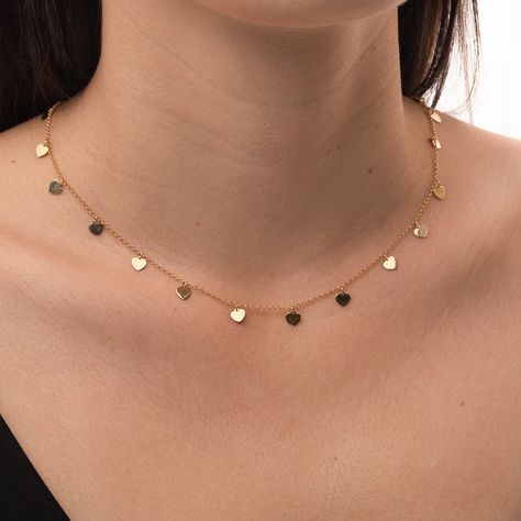 Minimal rosegold neck chain