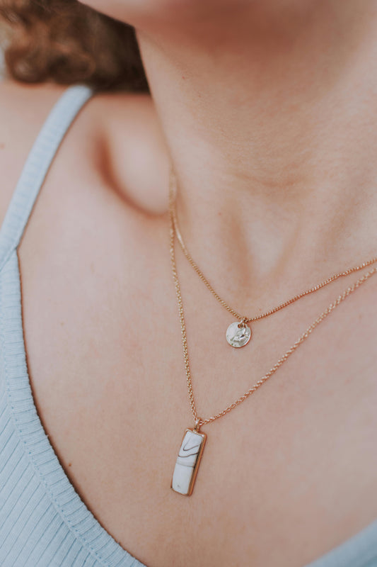 Layered Rosegold neck piece
